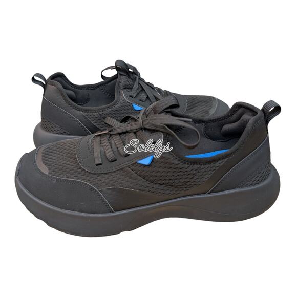 Vessi Pacific Torrent Mens 12 Black Waterproof Knit Dyma-Tex Casual Sneaker